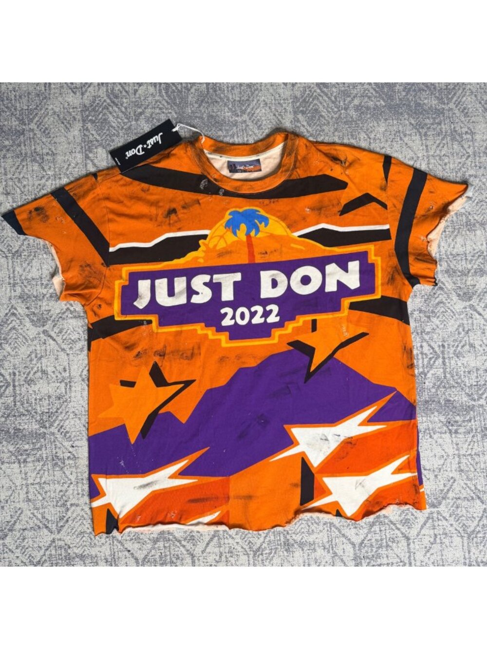 Just Don x Dro Lab Custom 1/1 Reworked Distressed Hand Treated Tee